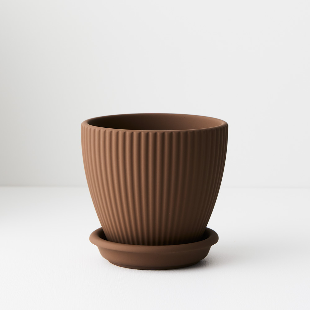 Pot Johanna w/saucer - Cocoa