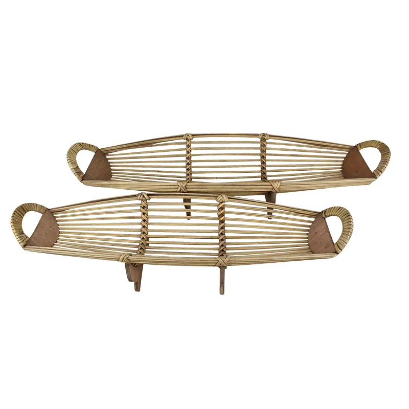 MDF Bamboo Boat Table Piece - LARGE
