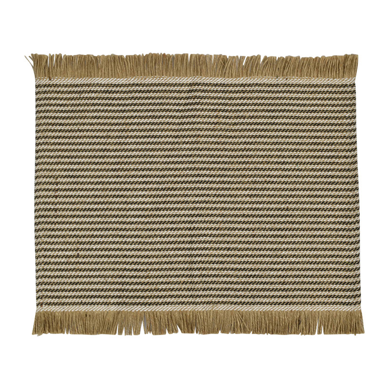 Jai Cotton Jute Placemat Blk/Wh