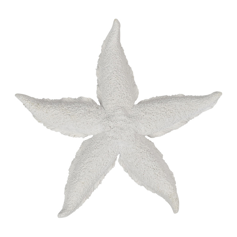 White Poly Starfish Sculpture 