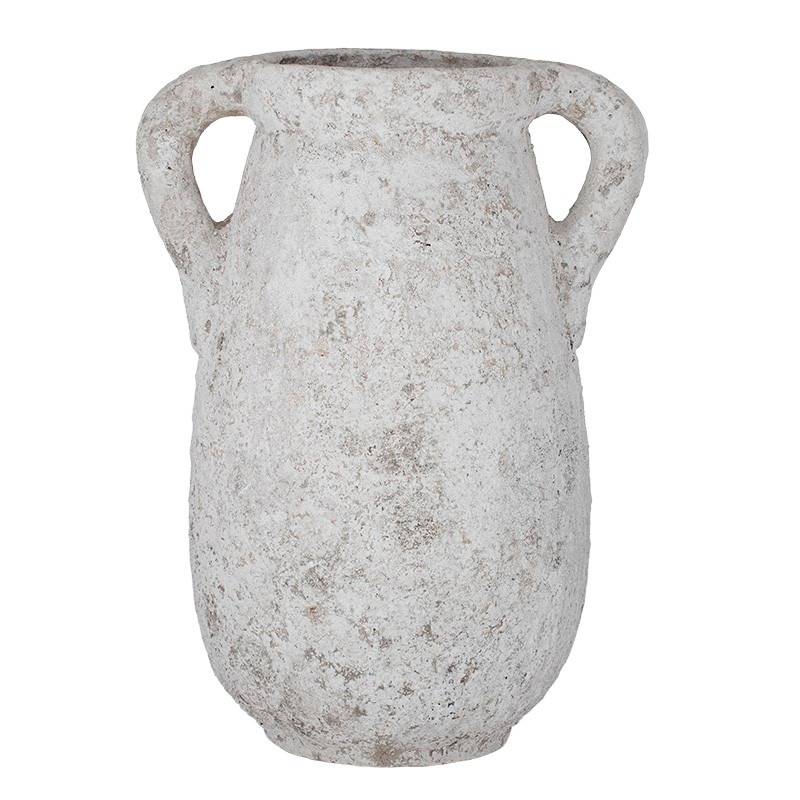 Pompei Ceramic Urn Rustic White 70cm
