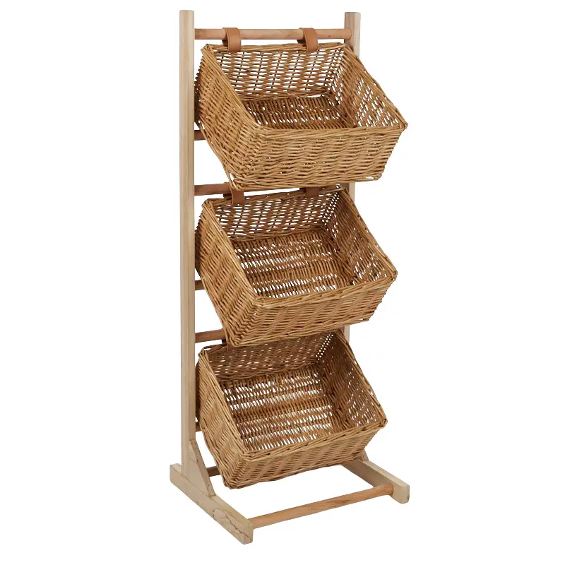 Lima Willow/Wood Display Stand