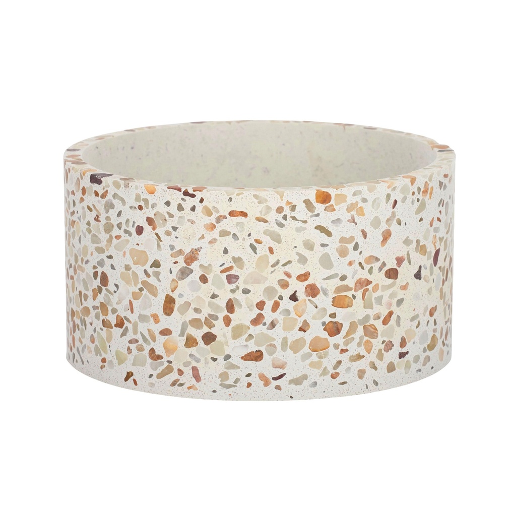 Malani Terrazzo Pot 16x8.5cm Nat