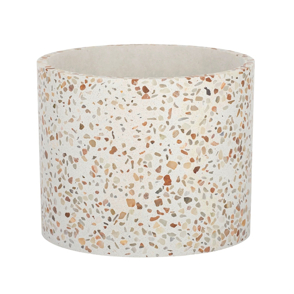Malani Terrazzo Pot 19x16cm Nat