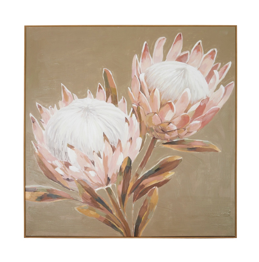 Honeypot Oak Frame Oil Painting