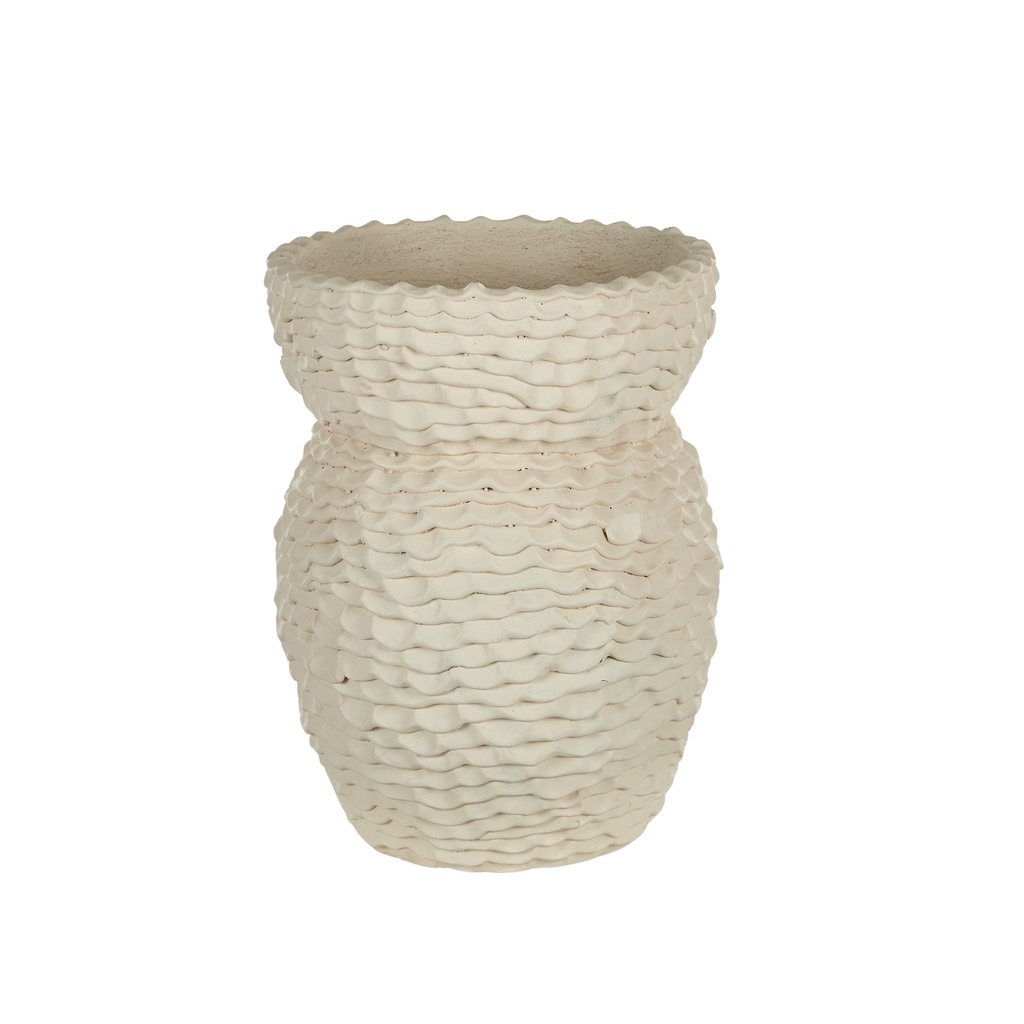 Tyrone Ceramic Vase Ivory
