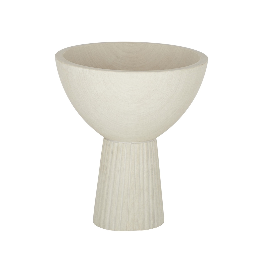 Fia Sand Stone Footed Bowl 