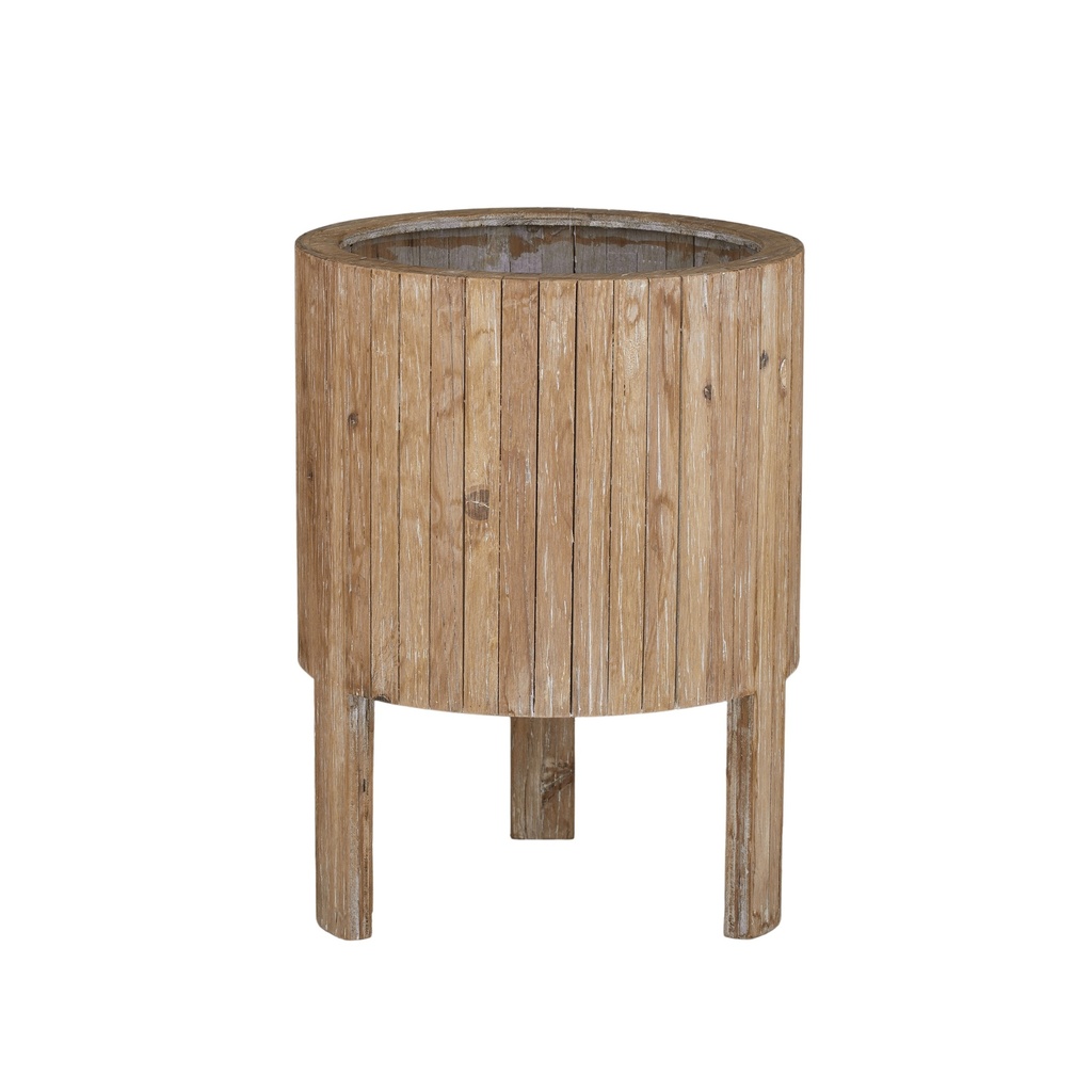 Curva Wood Planter Natural