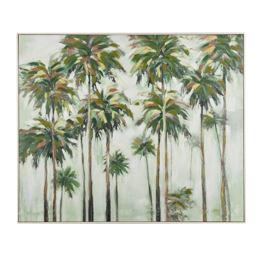 Villa W/Wash Frame Oil Painting