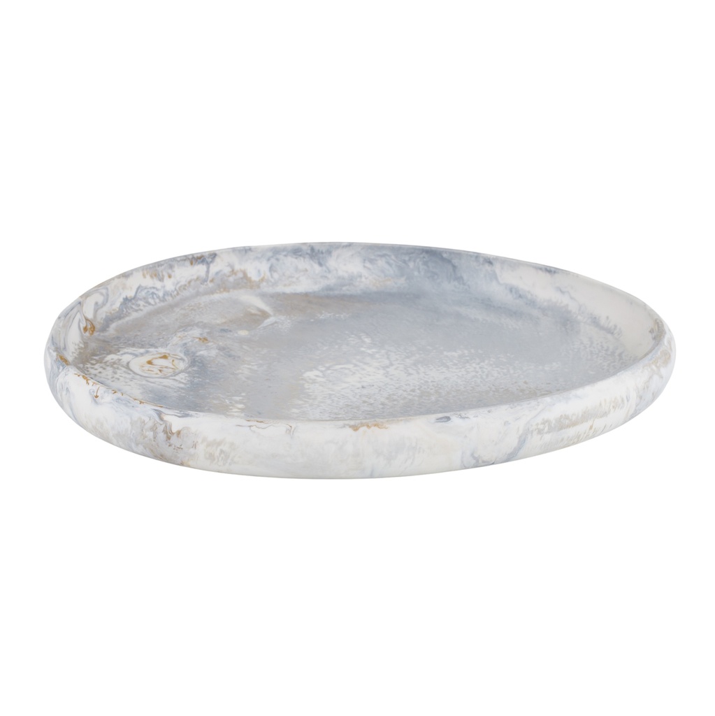 Hadley Resin Pebble Tray - Steel 