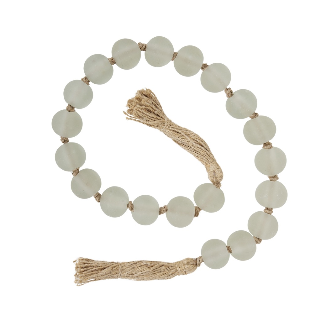 Marina Glass Bead Garland 120cm Clear
