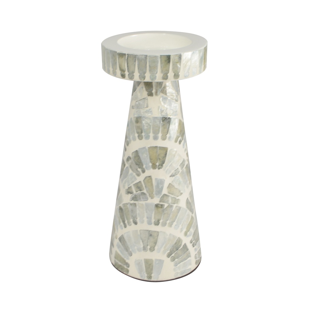 Aria Inlay Candle Holder 22.5cm