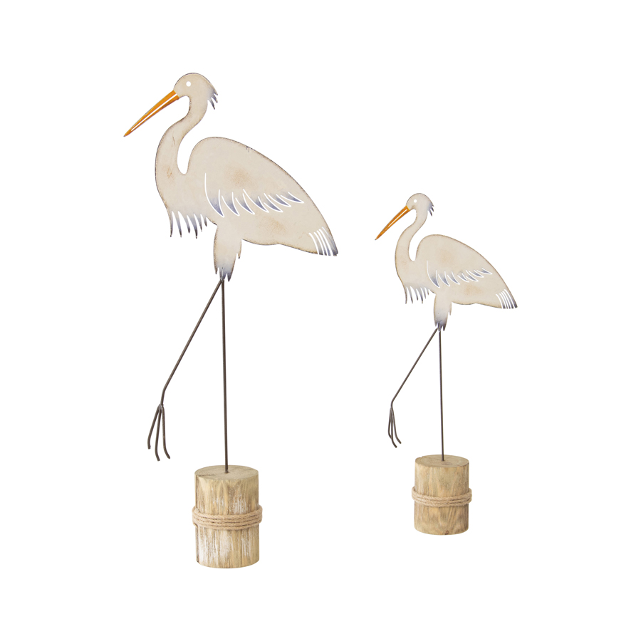 Heron on Wooden Stump LGE