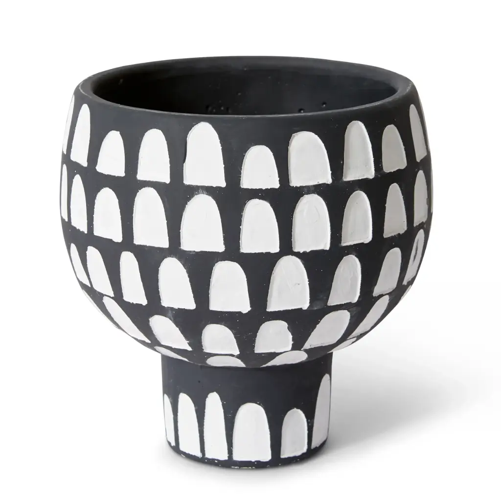 Braxton Pot White/Black