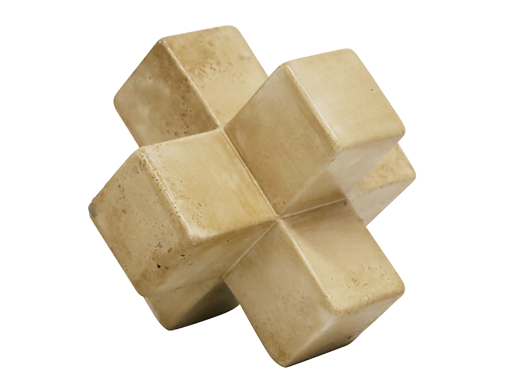 Travertine Look Cross Deco 15cm