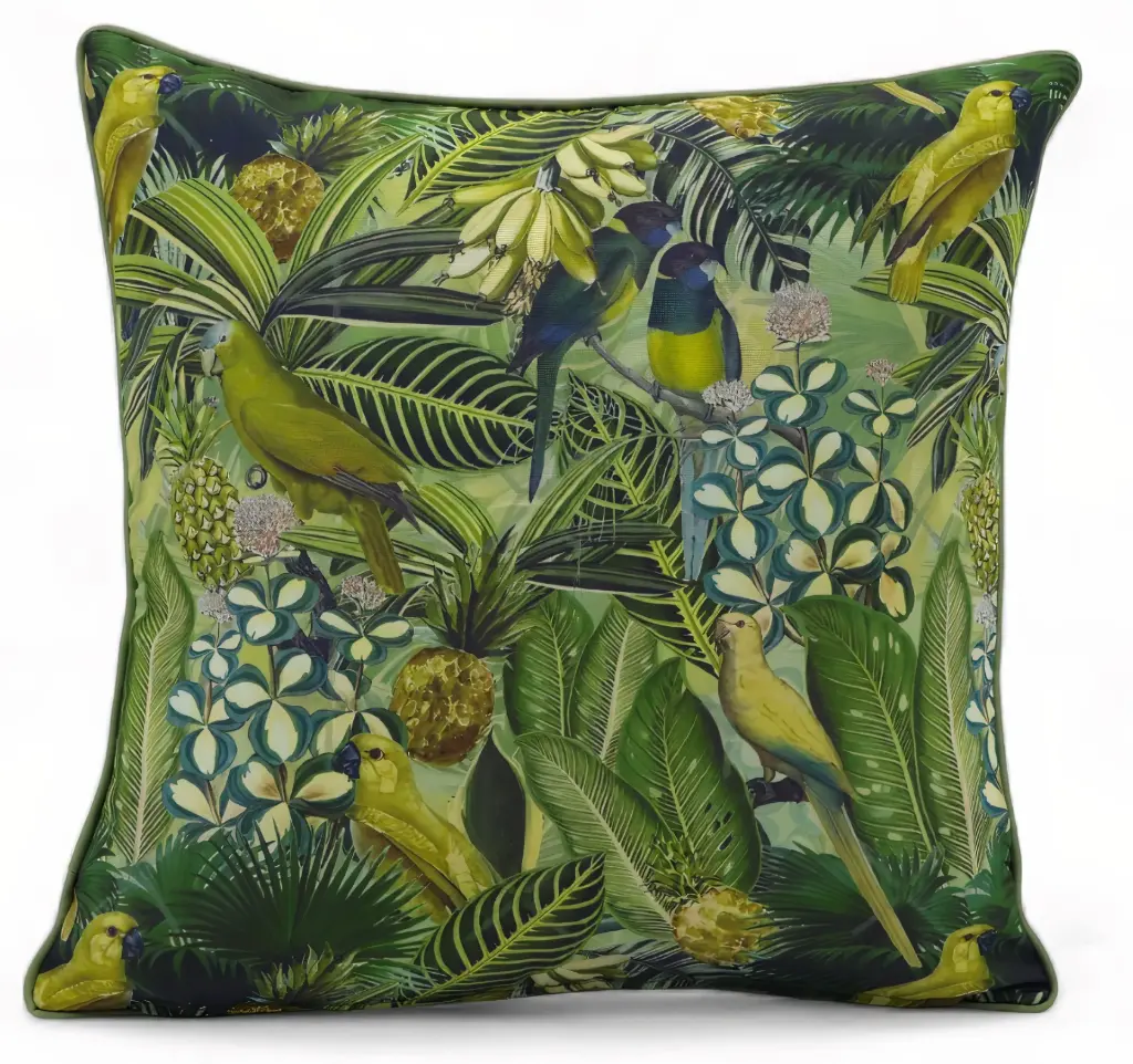 Tropical Birds Outdoor Cushion 