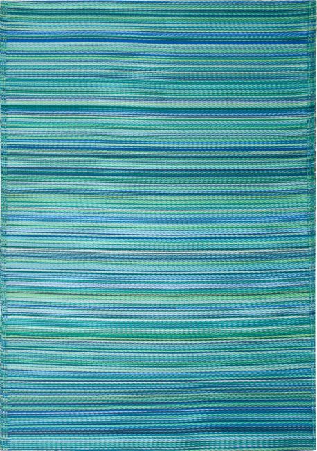 Cancun Aqua Plastic Rug 150/238cm