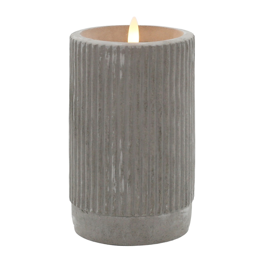 Que LED Grey Cement Pillar-LGE