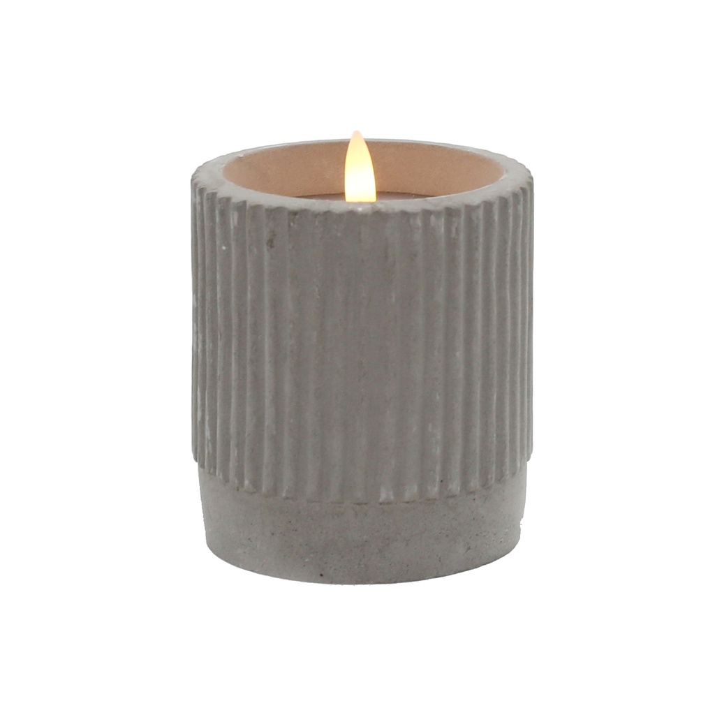 Que LED Grey Cement Pillar-SML