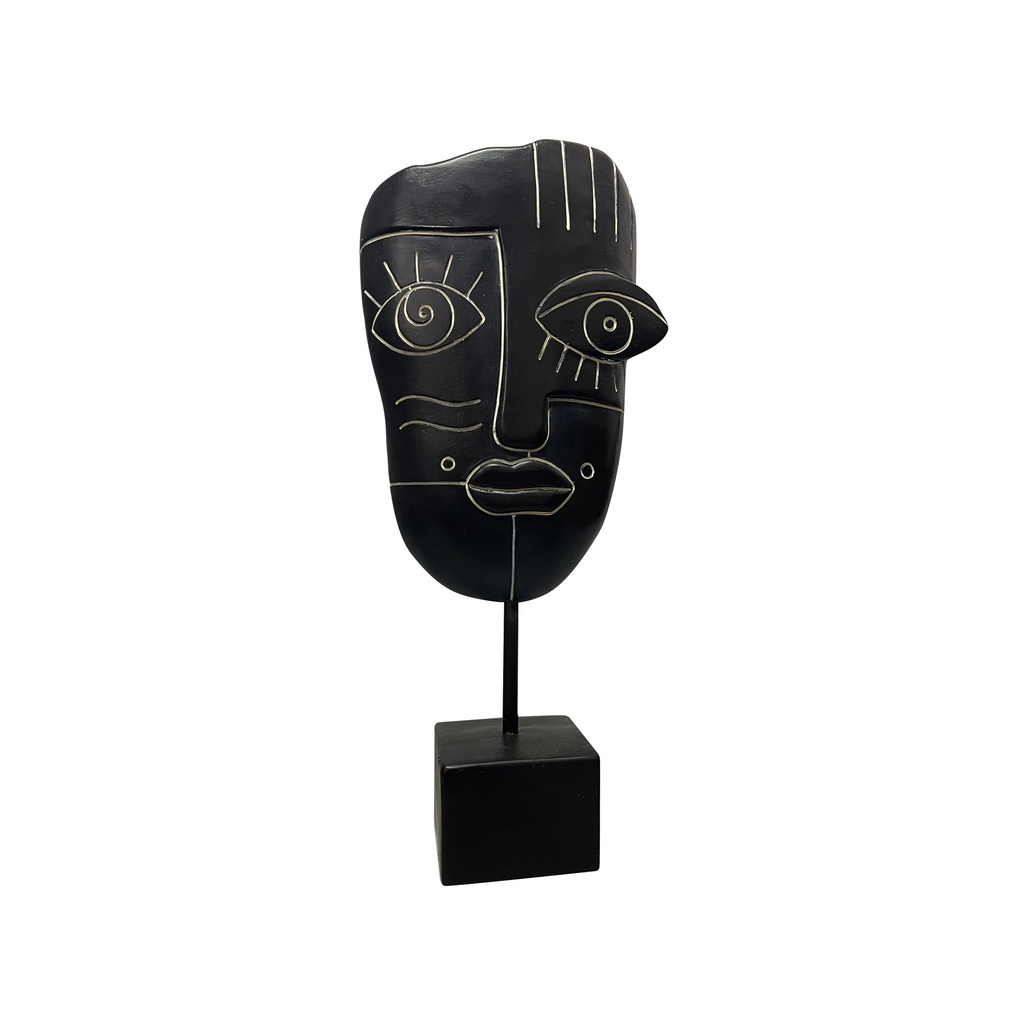 Yokohama Resin Black Mask on Stand MED