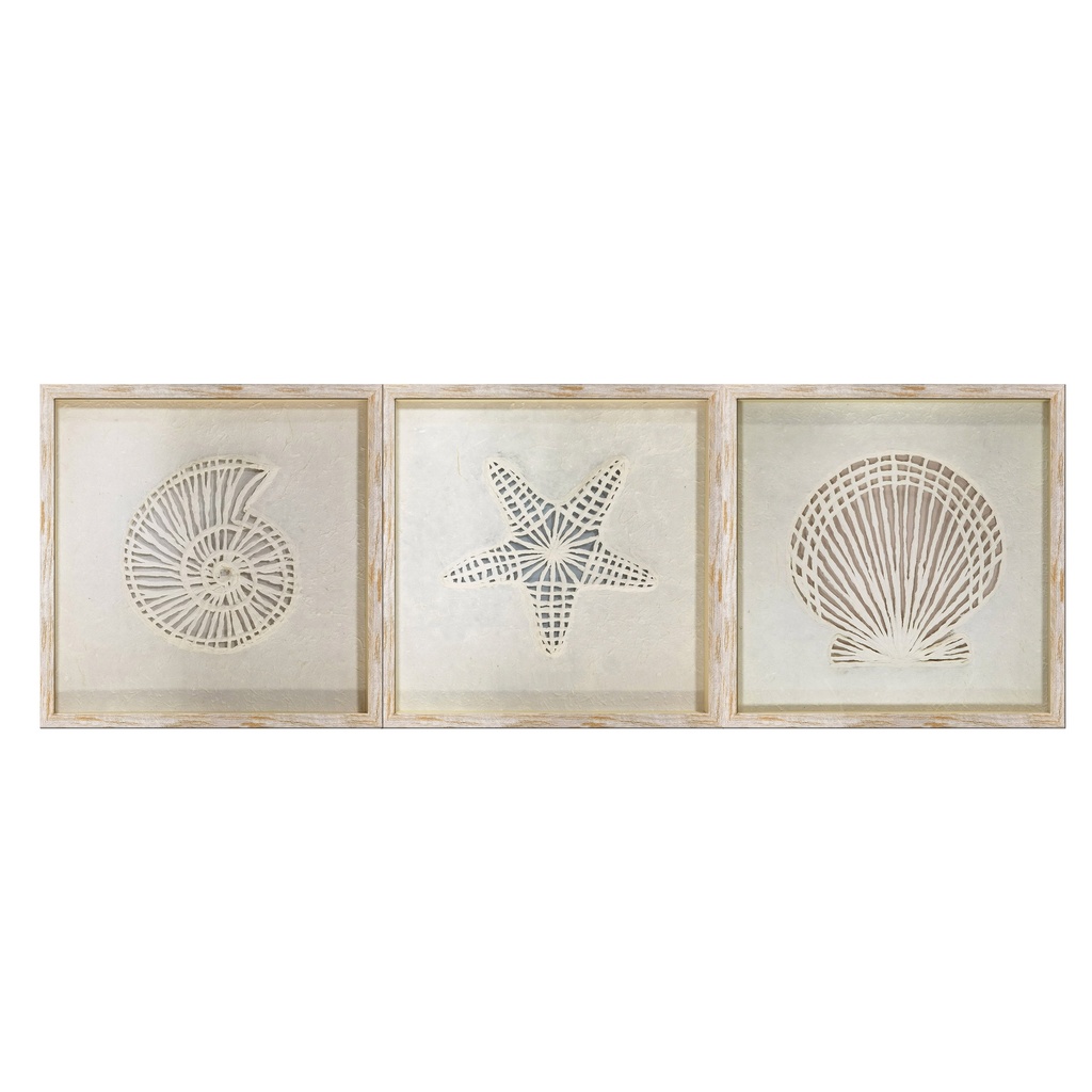 Chelsea Natural Taupe Shell Art EACH