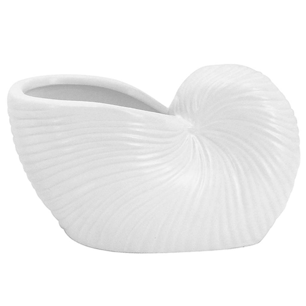 Sea Shell Planter White