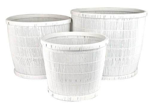 [GA1838-L] Pia Bamboo Planters - Large