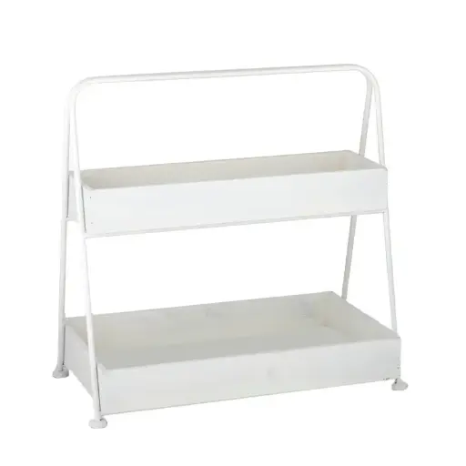 [FU2570] Ira Wood 2 Tier Stand