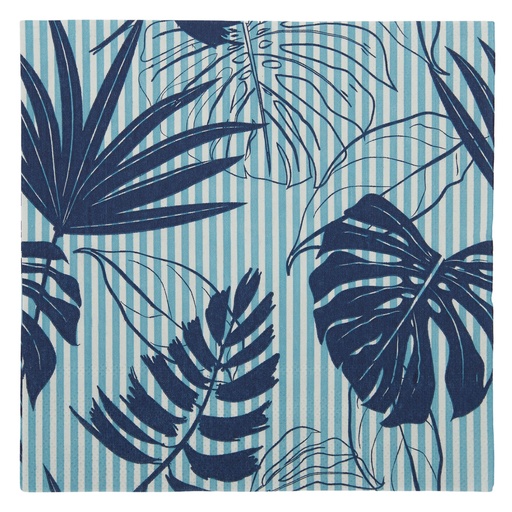 [KW5446] Fronds Blues Napkins