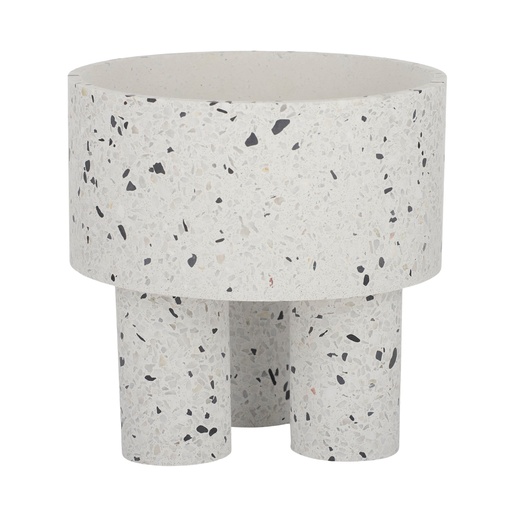 [GA2670] Talie Terrazzo Footed Pot 20x20cm