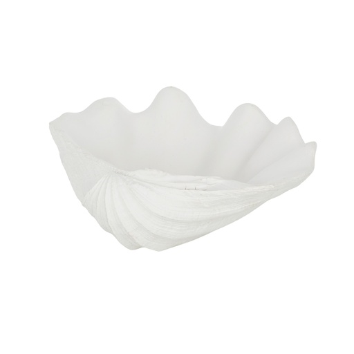[OD1765] Clam Shell Resin Bowl 18.5cm