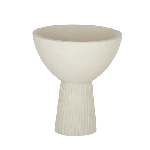 [OD4816] Fia Sand Stone Footed Bowl 