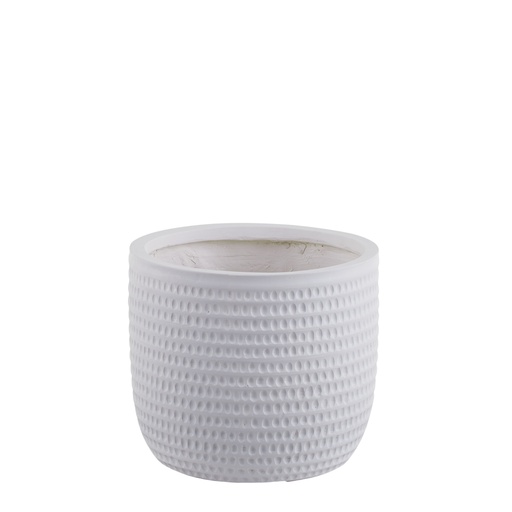 [GA3094] Kenyah Composite Pot 30cm Wht