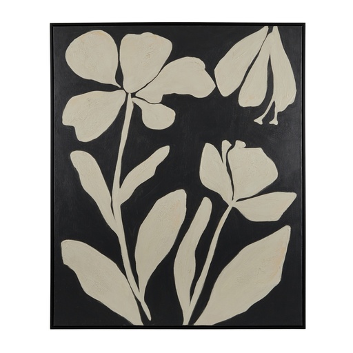 [FP2892] Nera Black Frame Oil Canvas