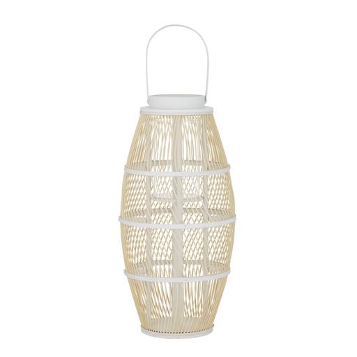 [CA2903] Massa Bamboo Lantern 55cm Nat/Wh