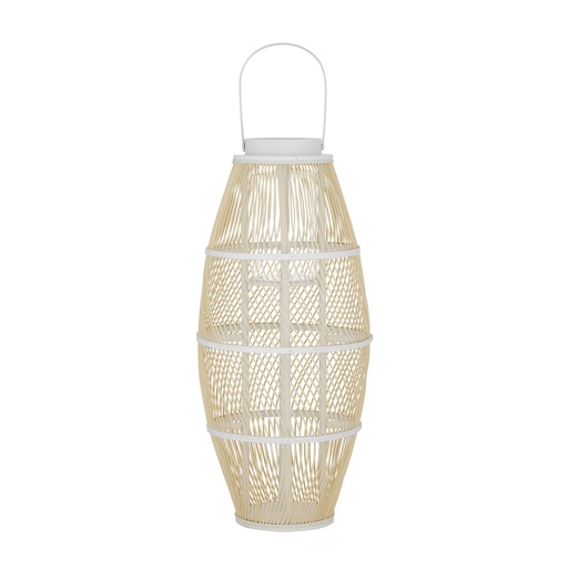 [CA2904] Massa Bamboo Lantern 65cm Nat/Wh