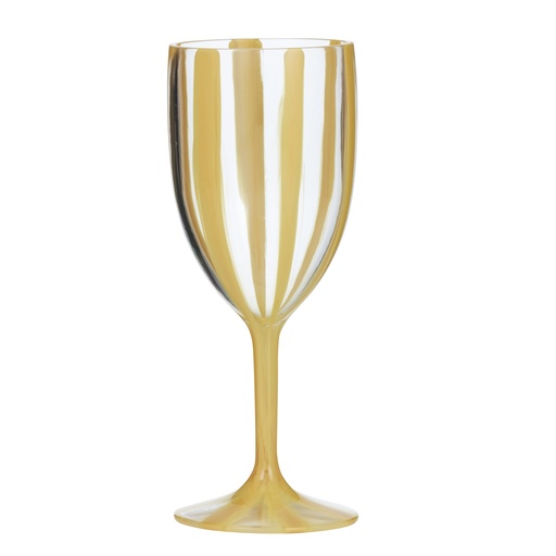 [KW2667] Cabana Acrylic Wine Glass Honey