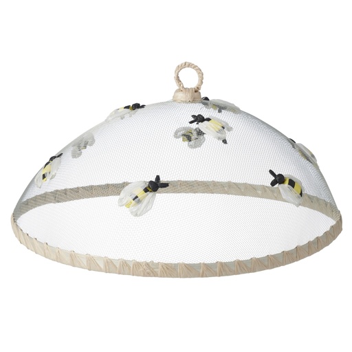 [KW2730] Bee Mesh Food Cover Beige