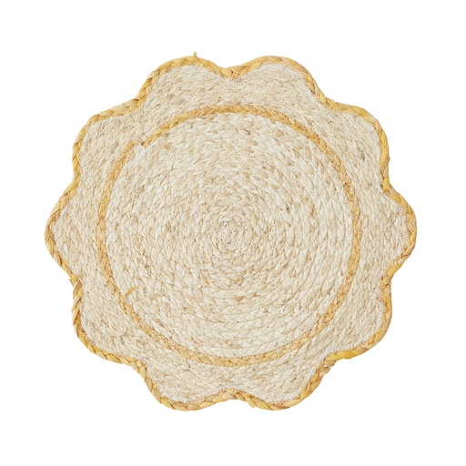 [HH1252] Sonny Husk Plcmat Nat/Ochre