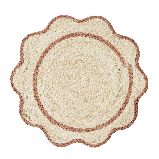 [HH1254] Sonny Husk Placemat Nat/Russet