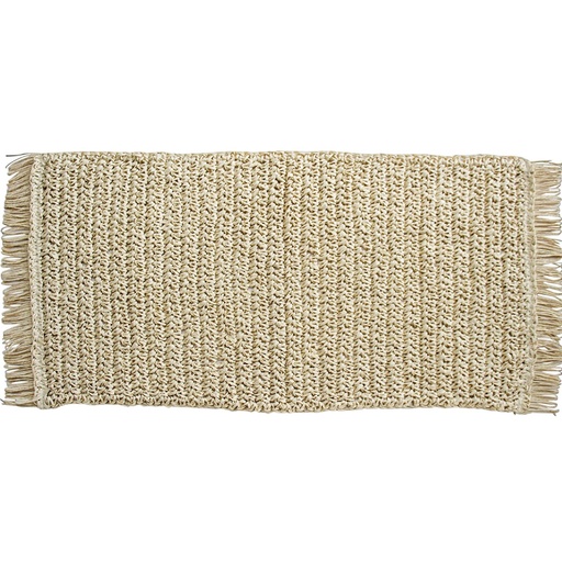 [BB439-4] Table Runner Fringe Bleach