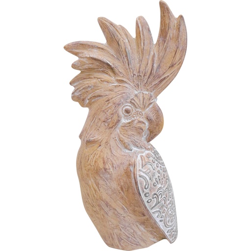 [WD4358-1] Large Parrot Boho Natural Med