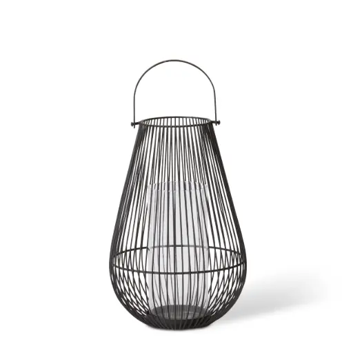 [CL.001.BK] Jimena Lantern Black 18x18x35cm
