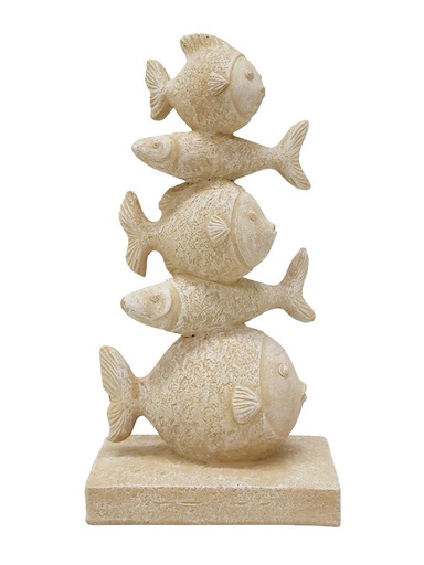 [967721] Stacked Fish Decor 26cm