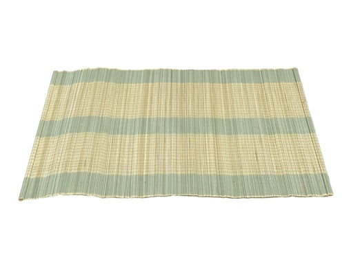 [969435] Bamboo Placemat Nat/Soft Blue
