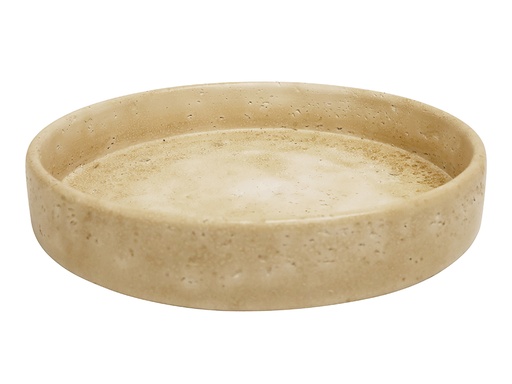 [969529] Travertine Look Bowl 28cm 