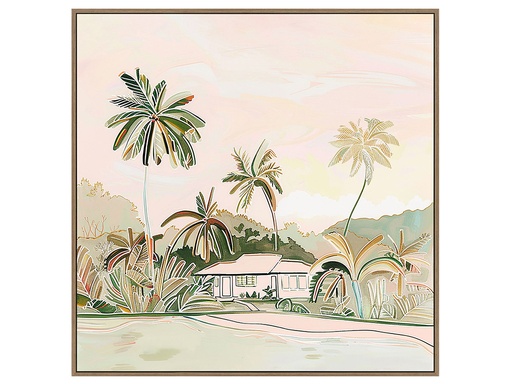 [971416] Beach Huts A Frame Canvas 