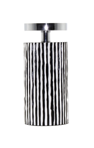 [FC020G] Candle Holder - Zebra Blk 27cm