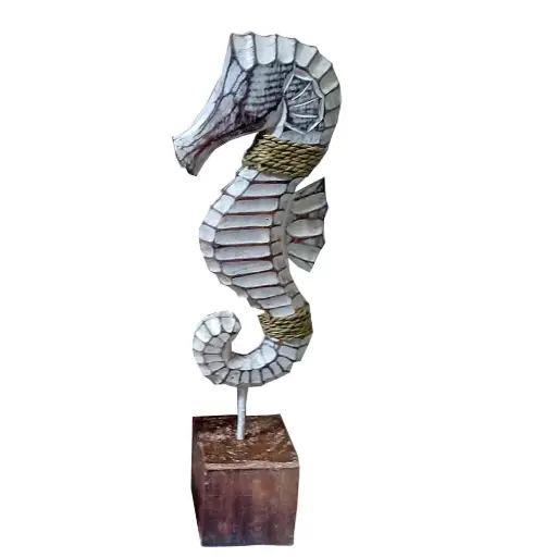 [31551] Seahorse Stand White/Wash