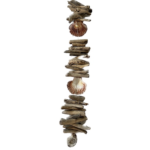 [51297] Scallop Shell Driftwood Garland